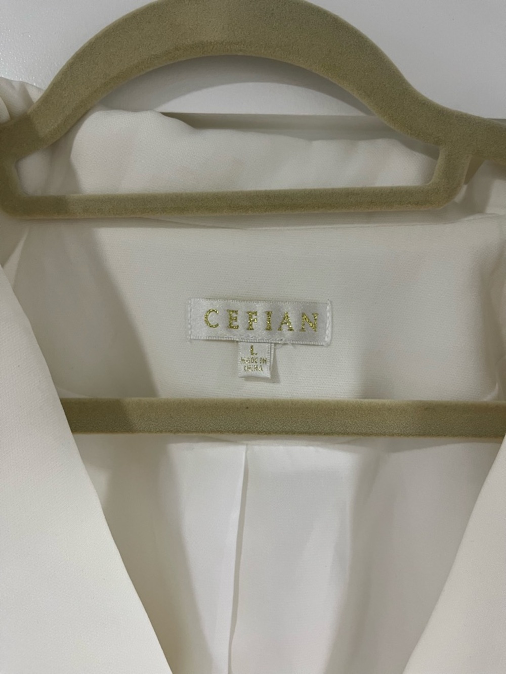 Women's Double-Breasted White Blazer Dress - Picture 2 of 2